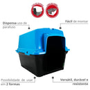 Blue Plastic Dog House N5 ° 67x51x51 Cm Durín