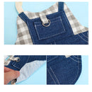 Jaqueta Jeans com Guia e Chapéu para Coelhos e Pequenos Animais