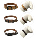 Coleira De Couro Sintético Ajustável Para Cachorro Cães Médio Grande Porte Confortável Linha Premium Pet LR-0079