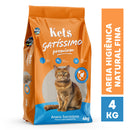 Areia de Gato Higiênica Sanitária Premium Kets Gatissimo 4kg para Gatos