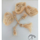 brinquedos 100% naturais para desgaste dos dentes de roedores kit 5 unidades (bucha vegetal e sisal).