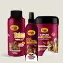 Banho a Seco Lenço Umedecido Talco Perfume Cereja e avelã Para Cachorro e Gato- Escolha o Kit
