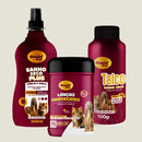 Banho a Seco Lenço Umedecido Talco Perfume Cereja e avelã Para Cachorro e Gato- Escolha o Kit