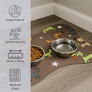 Tapete para Comedouro Pet Antiderrapante - Ossinho - 33x46
