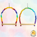 Kit Brinquedos Arco-Íris, calopsita, agapornis, periquito, aves, brinquedo, acessórios calopsita