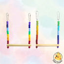Kit Brinquedos Arco-Íris, calopsita, agapornis, periquito, aves, brinquedo, acessórios calopsita