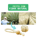 Brinquedo Para Coelhos e Roedores Bola Nó de Sisal + Argola com bolinha de Pinus