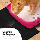 Tapete Tapetinho Simples Higiênico p/ Caixa de areia Coletor de Areia Impermeável EasyPet