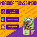 Brinquedo Mordedor Osso Bamboo Sabor Bacon Limpeza Dentes Tartaro Truqys