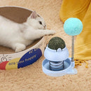 Brinquedo Interativo para Gatos-Bola de Mola com Catnip-Estimulante Natural, Divertido e Seguro para Todos os Gatíneos