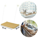 Cama Para Gato Suspensa de Janela GG com ventosas 20kg Caminha Rede pet