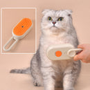 Escova a Vapor Pet Para Gatos e Cães Remoção de pelos 3 em 1