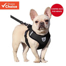 Conjunto De Arnês E Trela Para Animais De Estimação De Malha Ajustável-Coleira Respirável Cães/Gatos Com Controle De Tra