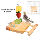 Suporte Suspenso de Frutas e Legumes Para Pássaros, Calopsita, Agapórnis e Periquito.