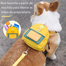 Mochila Pet Impermeável Com Peitoral E Guia Ideal Para Cães Em Viagens E Passeios Ao Ar Livre