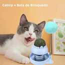 Brinquedo Interativo para Gatos-Bola de Mola com Catnip-Estimulante Natural, Divertido e Seguro para Todos os Gatíneos