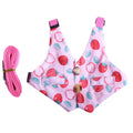 Conjunto Fofo de Peitoral e Guia para Gatos e Coelhos Pequenos