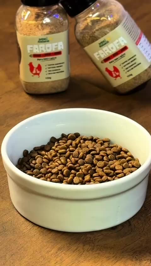 Saborizante Pet 100% Natural para ração de Cachorro e gato / Farofa com 150 gramas sem conservantes