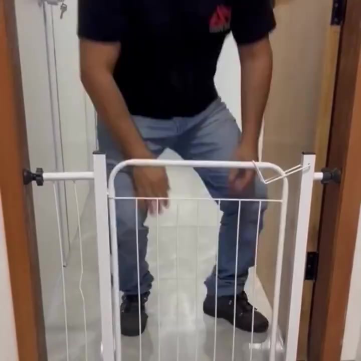 Grade Portão Proteção Pet Cachorro 69 A 84 Cm Criança Cães