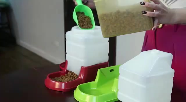 Kit Bebedouro Comedouro 3 Litros Automatico Cachorro Gato Prático - Alvorada