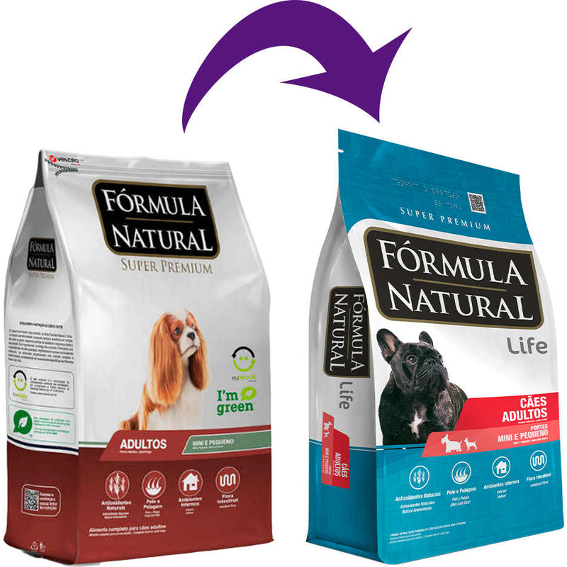 Ração Fórmula Natural Cães Adultos Porte Mini e Pequeno 2,5kg