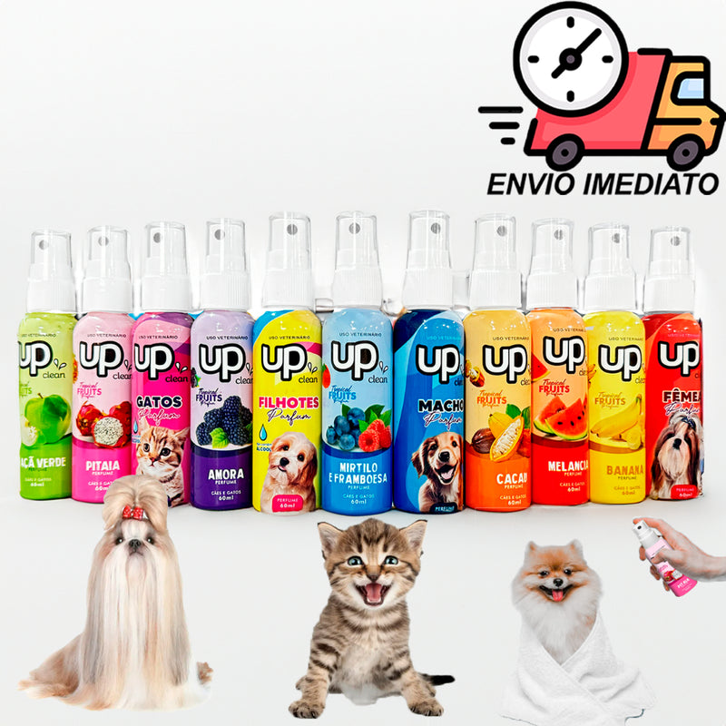 Perfume Super Cheiroso Pet Up Clean Para Cachorro Gato Pet shop Banho e Tosa