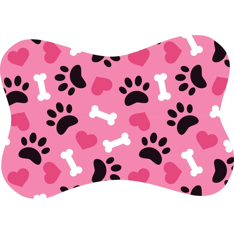 Tapete para Comedouro Pet Antiderrapante - Ossinho - 33x46