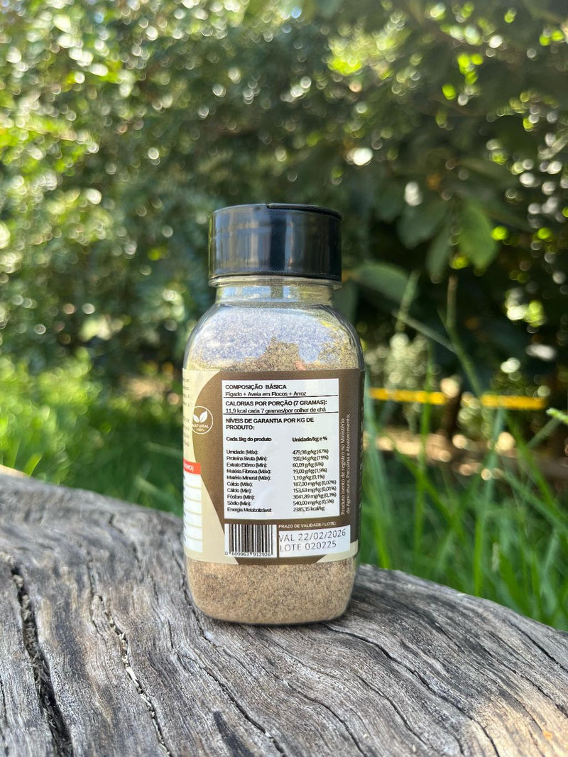 Saborizante Pet 100% Natural para ração de Cachorro e gato / Farofa com 150 gramas sem conservantes