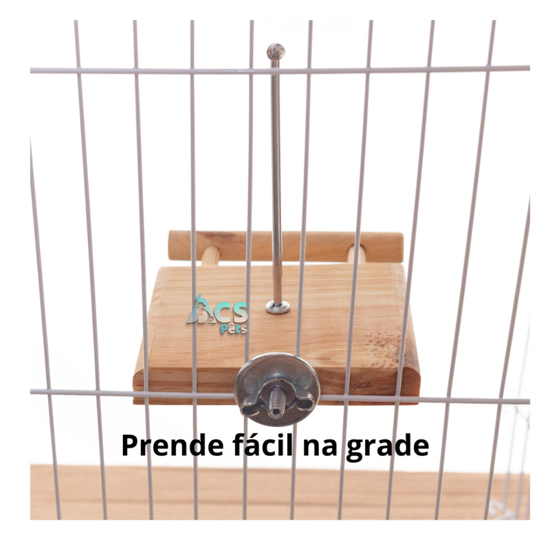 Suporte Suspenso de Frutas e Legumes Para Pássaros, Calopsita, Agapórnis e Periquito.