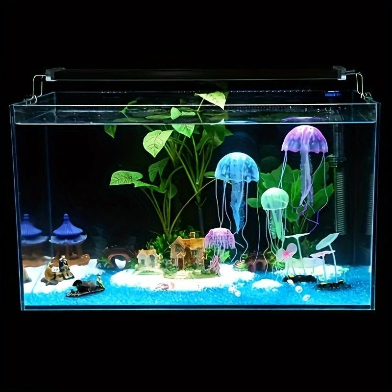 Enfeite de Aquário Água Viva Medusa Fluorescente 15cm