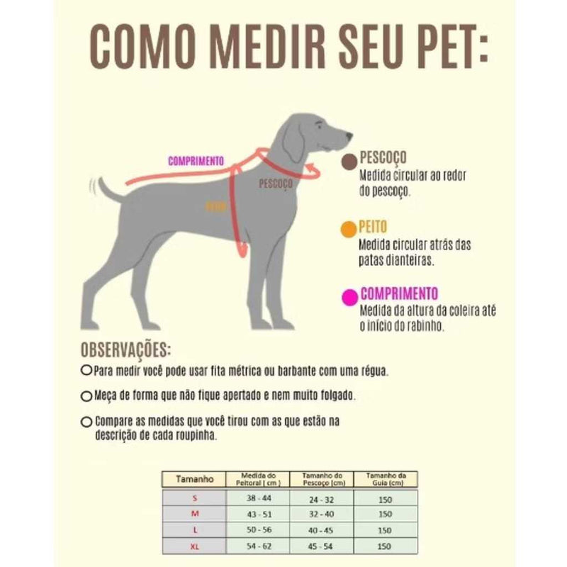 Coleira Peitoral coleira para cachorro gato com guia para pet pequenos e médios colete confortável