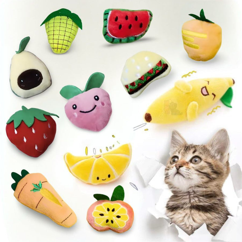 Kit 3 Brinquedos Pelúcias Com Catnip Brinquedo Pet para Gatos Bichinhos engraçados