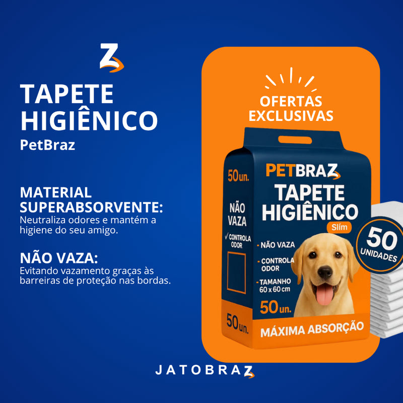 Tapete Higienico PetBraz 50 Unidades Envio Imediato