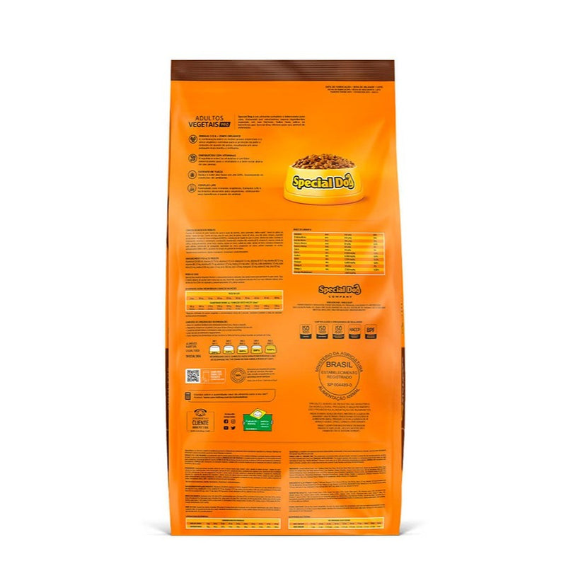 Ração Special Dog Premium PRÓ para Cães Adultos sabor Vegetais 10.1Kg
