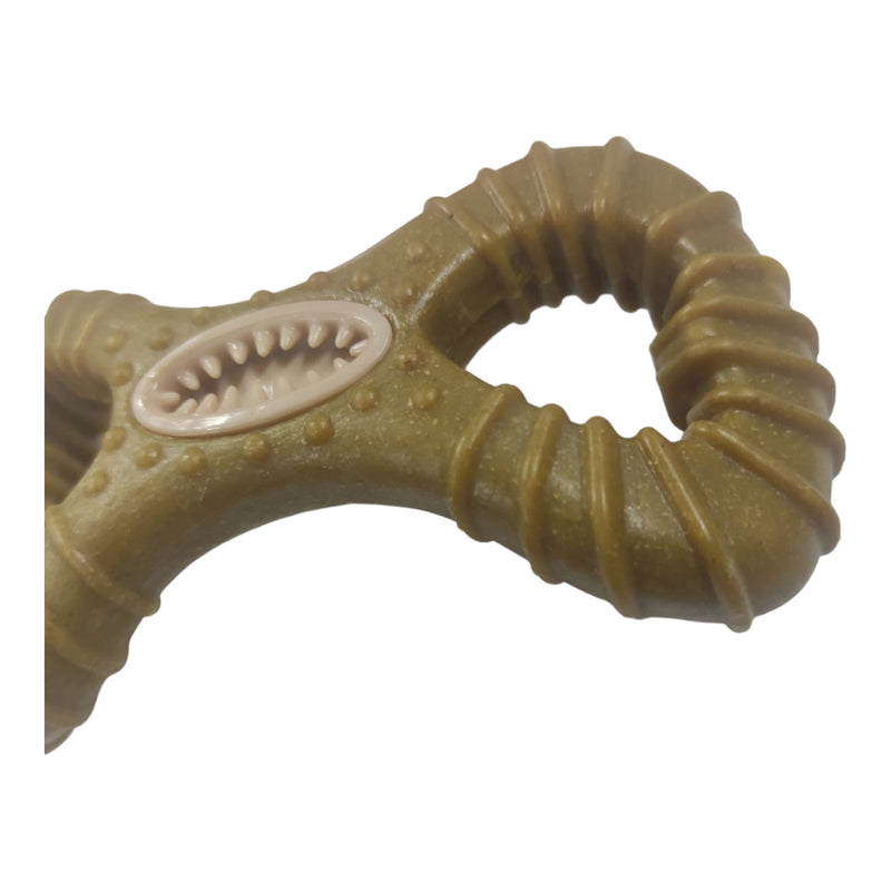 Mordedor Osso Aroma Bacon Resistente Maciço Saborizado Nylon