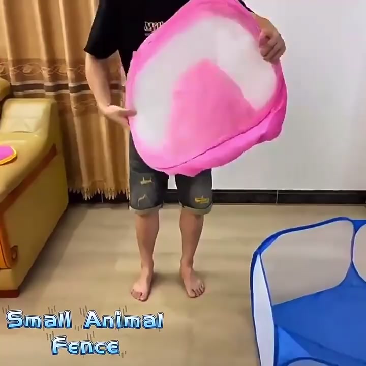 Cercado Dobrável para Animais com Forro Impermeável – Cães, Gatos e Roedores