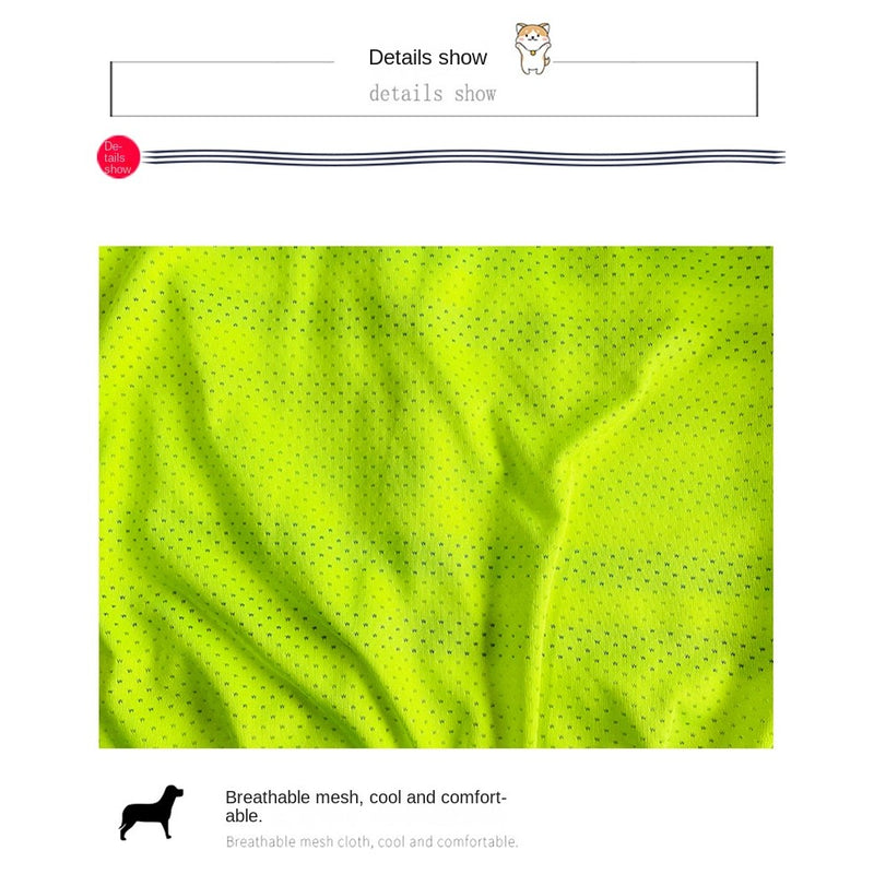 Dog Clothes Thin Golden Retriever Labrador Medium Large Dog Striped Two Vest NqVf