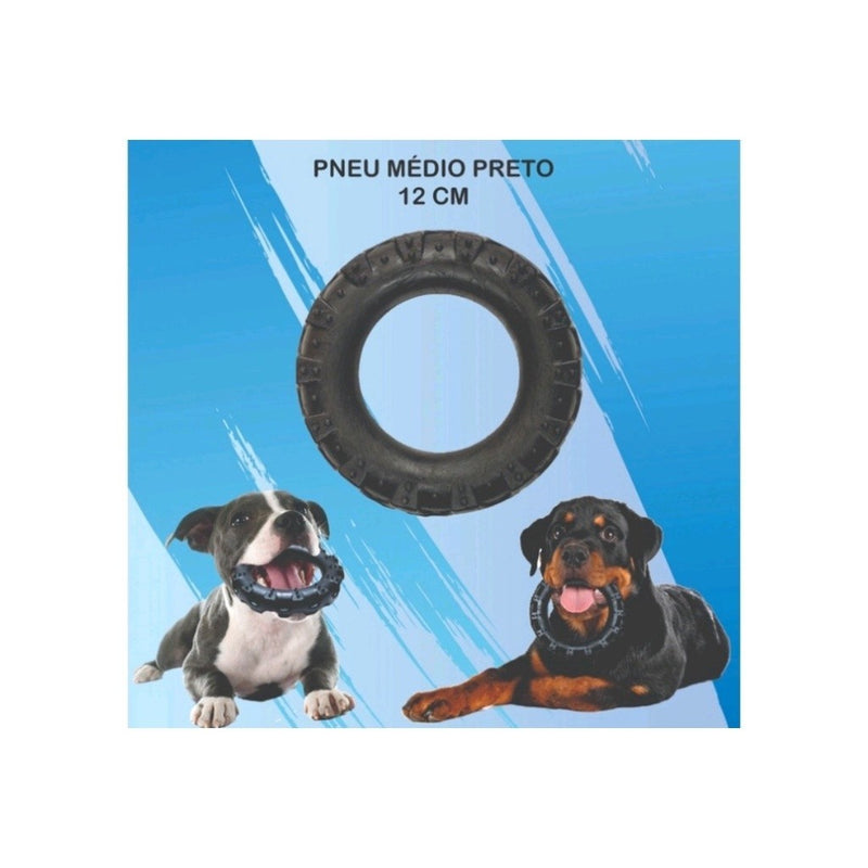 Brinquedo Mordedor Cachorro Pneu de Borracha Maciça