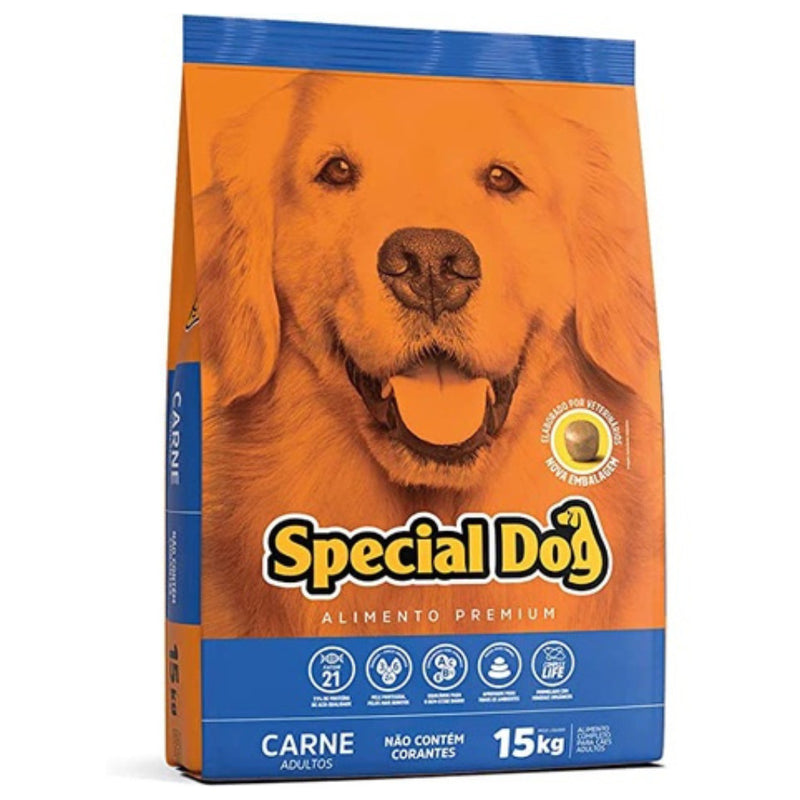 Ração Special Dog Premium cães Adultos sabor carne 15kg