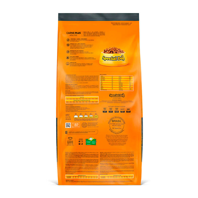Ração Special Dog Para Cães Adultos Sabor Carne Plus 10,1kg
