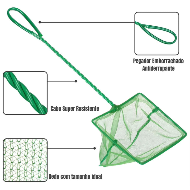 Rede Redinha Para Peixes Aquários 3"/ 5"/ 6"/ 8" Para Aquários Escolha o Tamanho
