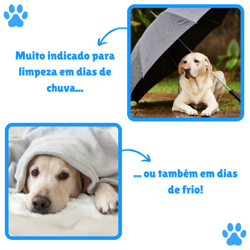 Kit 2 Banho a Seco Spray Sem Enxágue para Cachorro e Gato Pet Clean - 500ml