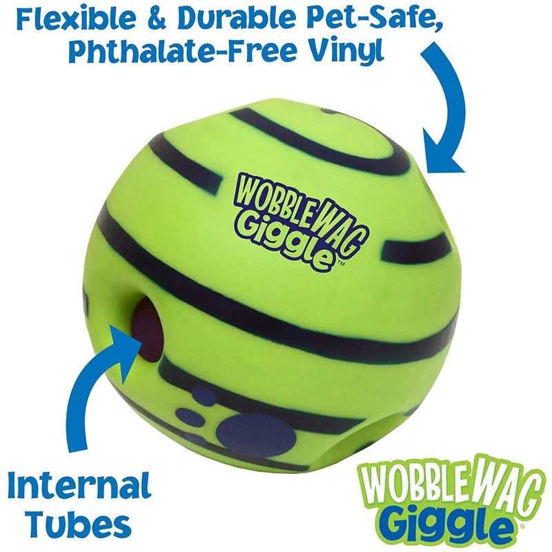 Wobble Wag Giggle Brinquedo Interativo Para Cães , Sons Divertidos Virar Ou Agitar Animais De Estimação Conhecem O Melho